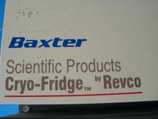 Nice Lab Refrigerator REVCO Baxter Cryo Fridge BB 304  