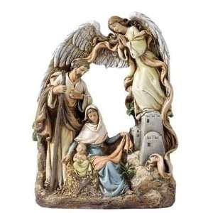   35858 8.25 Holy Family with Arch Angel Figurine: Everything Else