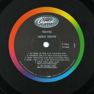 MERLE TRAVIS Travis (Favorite Songs, Written, Sung And played By) LP 