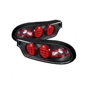  93 01 Mazda RX 7 LED Tail Lights 3 PCS   JDM Black 