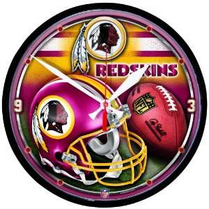  Washington Redskins Round Clock