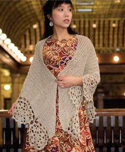 Crochet Lace Shawls Shrug Wraps Patterns NEW Book Scarf Wrapped in 