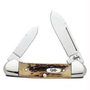  Case Cutlery Baby Butterbean, India Stag, 2 Blades 