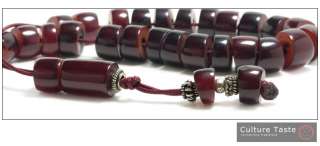 Worry Beads ~ Komboloi ~ Collectible, VINTAGE Cherry Amber FATURAN 