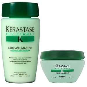  Kerastase Resistance Bain Volumactive Volumizing Shampoo and Masque 