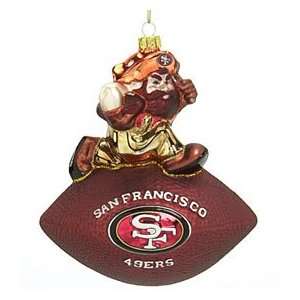    San Francisco 49ers Mascot Football Ornament: Sports & Outdoors