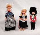 Lot of 3 International Dolls Germany Holland England Traditional Dress