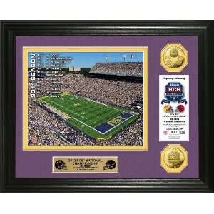   State Fightin Tigers 2012 BCS Championship Game Gold Coin Photo Mint
