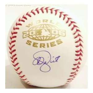 Adam Wainwright Signed 2006 World Series Baseball Insc.