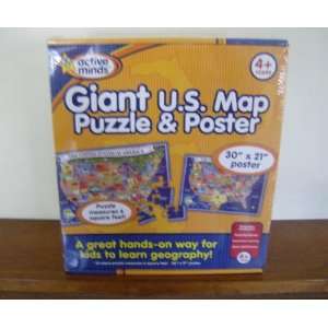  Giant Floor Puzzle Us Map Toys & Games