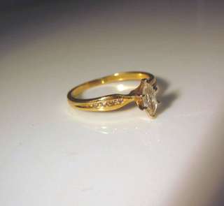 IMPRESSIVE AFFORDABLE  .35CT WHITE G COLOR DIAMOND 14K YG 