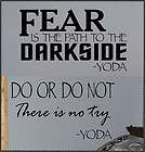   Lettering Famous Words Star Wars Yoda Quotes Choice Fear or Do No Try