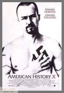 AMERICAN HISTORY X Orig 1Sheet Poster Edward Norton  