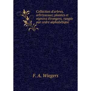   ©trangers, rangÃ©e par ordre alphabÃ©tique F. A. Wiegers Books