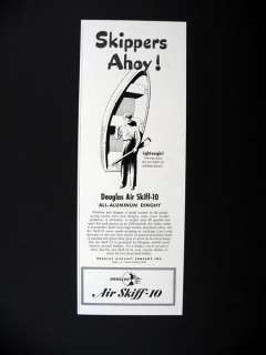 Douglas Air Skiff 10 Aluminum Dinghy boat 1947 print Ad  