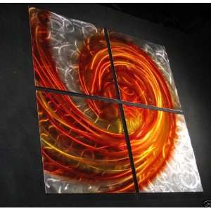  Multi Panel Modern Art Painting on Metal: Home & Kitchen