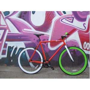   KROMICA SHADOW ORANGE 54 FIXED SINGLE TRACK BICYCLE