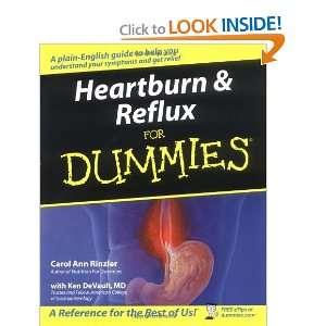   Heartburn & Reflux for Dummies [Paperback] Carol Ann Rinzler Books