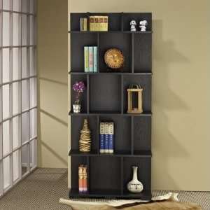  Hokku Designs Zev Bookcase/Display Stand in Matte Black 