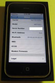 Great Condition JAILBROKEN Apple iPhone 3G 8GB BLK iOS 4.2.1 + EXTRAS 