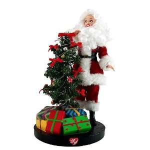   Fabric Mache I Love Lucy Lighted & Musical Lucy in Santa Suit Figure