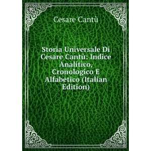  Alfabetico (Italian Edition) Cesare CantÃ¹  Books