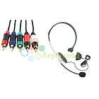 FOR XBOX 360 SLIM HEADSET+MIC+4IN​1 AUDIO VIDEO CABLE