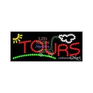  Tours LED Sign 11 inch tall x 27 inch wide x 3.5 inch deep 