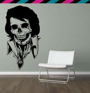Dead Elvis II Skull Skeleton Rockabilly Wall decal  
