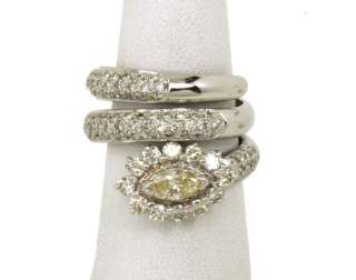 EXQUISITE 18K GOLD & 2.5 CTS DIAMONDS LADIES BAND RING  