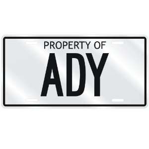  NEW  PROPERTY OF ADY  LICENSE PLATE SIGN NAME: Home 