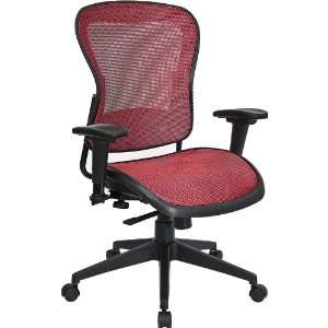  Burgundy Mesh Contemporary Office Chair