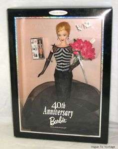1999 40th Anniversary Barbie w/ mini doll NRFB Perfect  