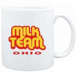  Mug White  MILK TEAM Ohio  Usa States