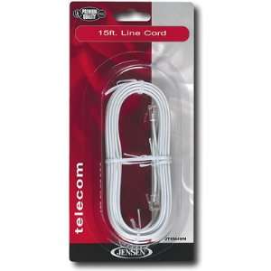    Jensen Telecom 15 Line Cord JT1064WH   White