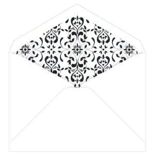     Tiffany White Black Damask Lined (50 Pack): Office Products