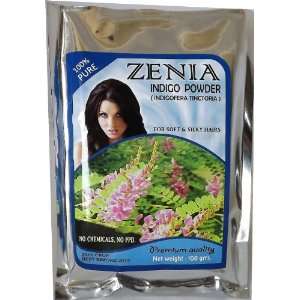 : 100g Zenia Pure INDIGO POWDER INDIGOFERRA TINCTORIA FOR HAIR COLOR 