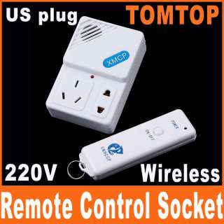 Wireless Remote Control AC Power Switch Socket with US Plug  
