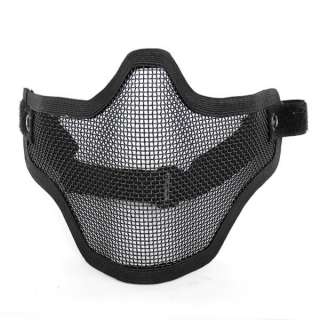 Half Face Metal Net Mesh Protect Mask Airsoft Hunting  