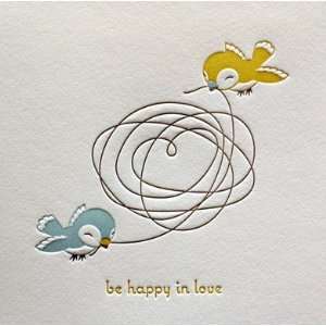   nest letterpress valentine love card NEW!: Health & Personal Care