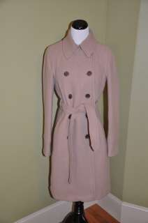   Boulevard Trench Coat Saddle 6 $325 NWT Winter Long Jacket  