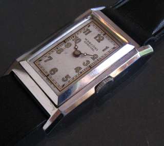 VINTAGE ROLEX MARCONI STAINLESS STEEL ART DECO SWISS WATCH FROM Ca 
