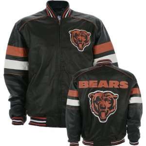  Chicago Bears Pig Napa Leather Varsity Jacket Sports 