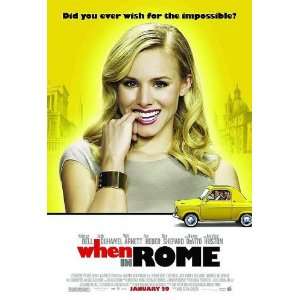  WHEN IN ROME ORIGINAL 27x40 2 SIDED MOVIE POSTER 