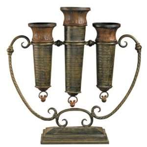  Vases Urns Accessories and Clocks SEGOVIA, TRIPLE VASE 
