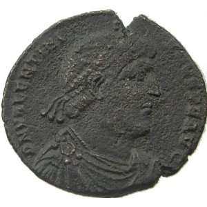  Ancient Roman Coin Emperor VALENTINIAN & Victory Angel 