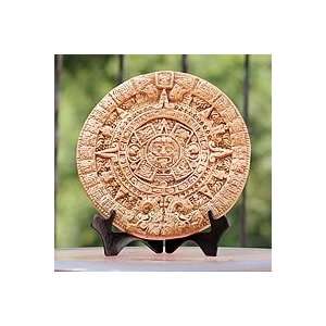  Ceramic plaque, Aztec Calendar in Tan Home & Kitchen