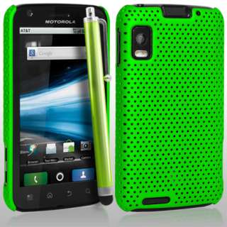 London Magic Store   Green Stylish Mesh Hard Case Cover For Motorola 