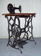   Singer Treadle Base Sewing Machine w/accessories  Early Model  