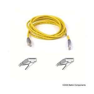   CAT5e X Over Cable RJ45M/RJ45M 3 Yellow Unshielded Twisted Pair 3 Feet